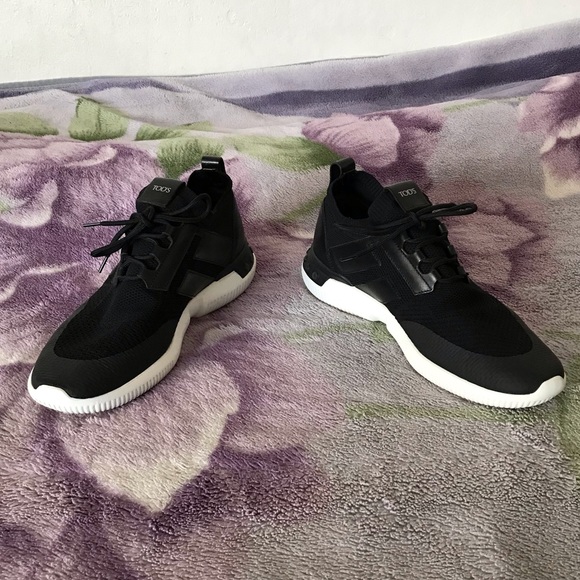 Tod’s No Code Black Sneaker in Mesh and Leather - Picture 6 of 16